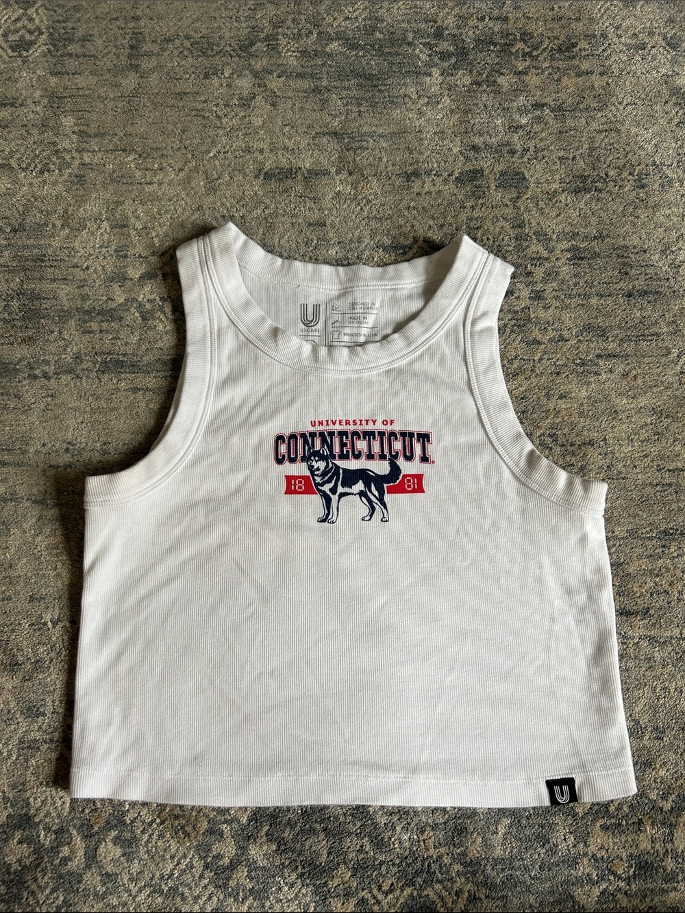 University of Connecticut White Tank Top